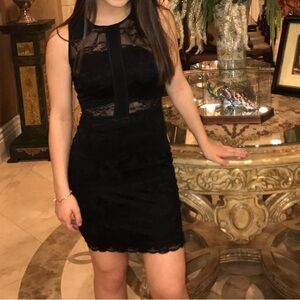 JBL Black Lace Mini Dress